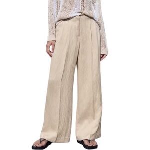 Zara Flowy Pleated Pants